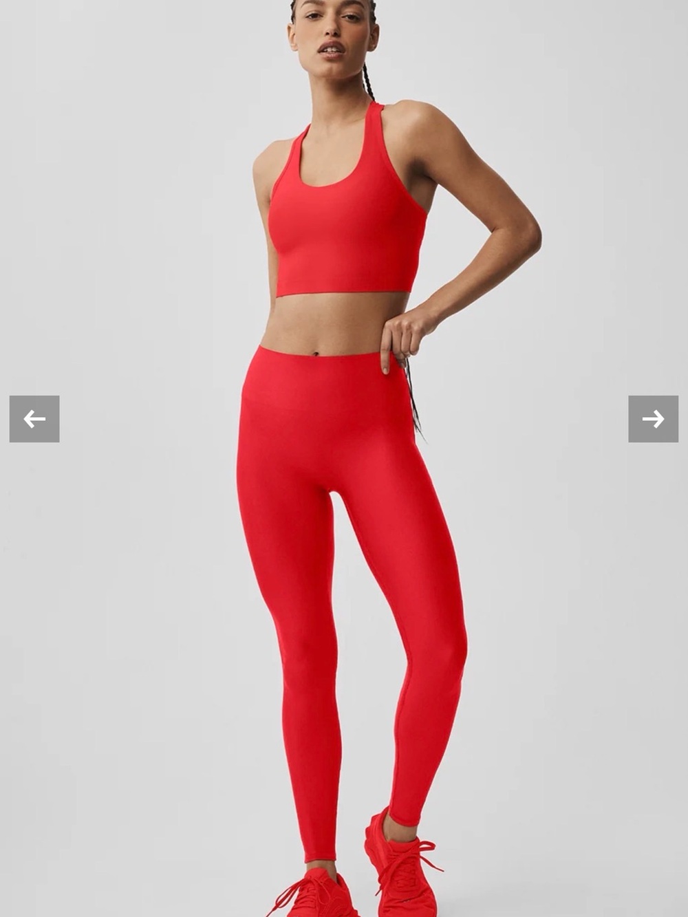ALO Yoga Bright Red High-Rise Leggings